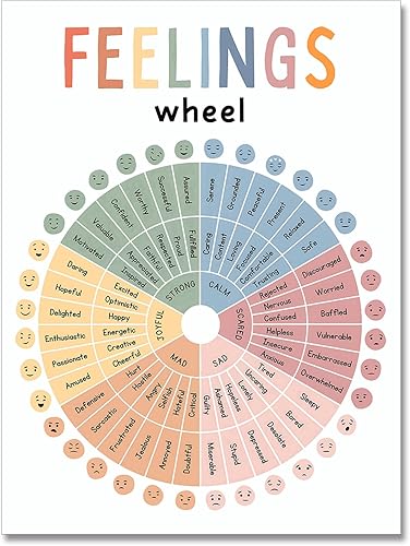 Miniatura 12 de uoyien Pósteres de salud mental para el aula de esquina calmante, sentimientos, técnicas calmantes, lienzo, arte de pared, cuadro de emociones boho