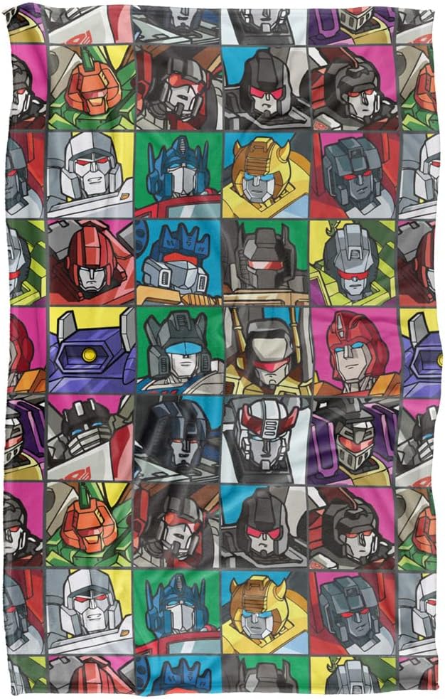 Transformers Transformers Squares Silky Touch Super Soft Throw Blanket 36" x 58"