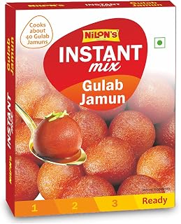 NILON'S Gulab Jamun Instant Mix 175 GM Easy to Make Soft & Delicious 40 Gulab Jamuns Per Pack