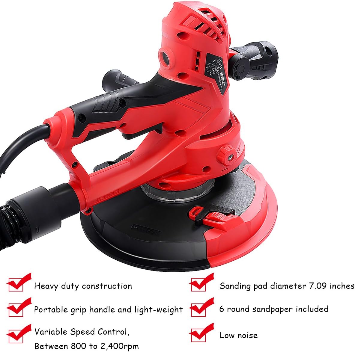 Bеѕt Cуbеr Dеаlѕ 🔥 Goplus Electric Hand Held Drywall Sander 710W Variable Speed w/Vacuum, Dust Bag, Discs Hоt Dеаlѕ Goplus Electric Hand Held Drywall Sander 710W Variable Speed w/Vacuum, Dust Bag, Discs