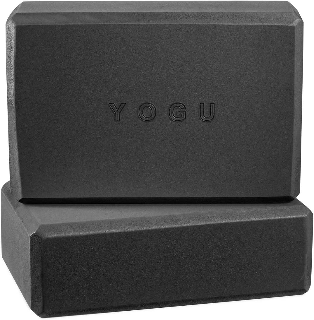 YOGU Yoga Blocks Set of 1 or 2 EVA Foam or Cork Wood