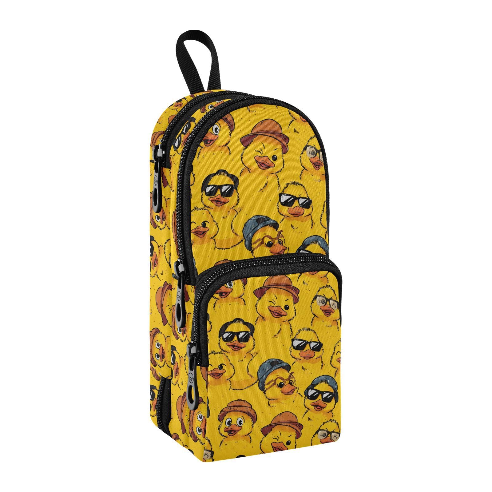Yellow Duck Pen Bag Cute Durable Pencil Bag Pouch Box Organizer Cases Pencil Case Pouch Pen Case Stationery