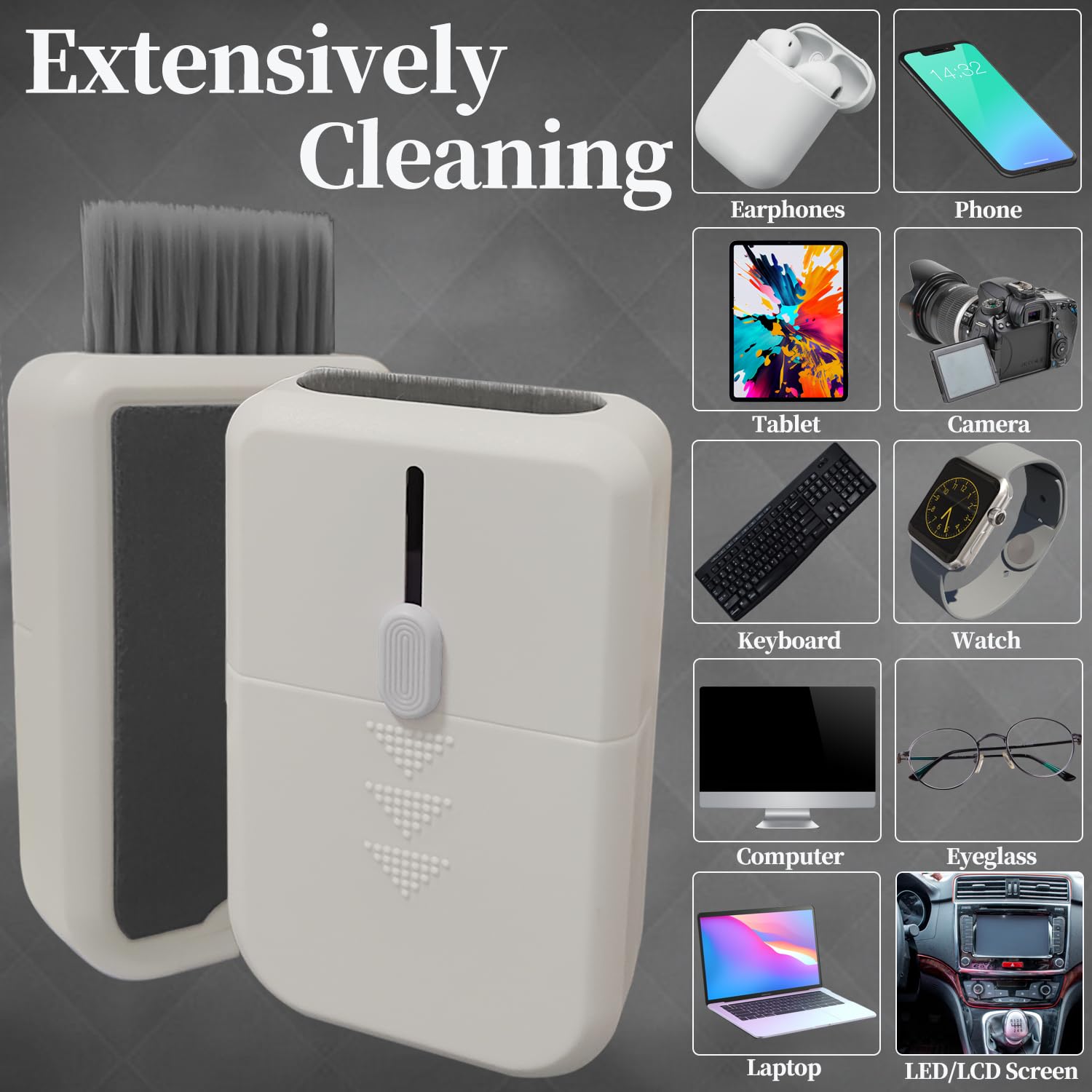 Laptop PC Gaming Tastatur Reinigungsset Zubehör für iPhone iPad MacBook Pro, Hatstart 11 in 1 Elektronik Computer Telefon Bildschirm Reiniger Spray, Ohrhörer Reinigt Stift für Airpod, Tech Desk