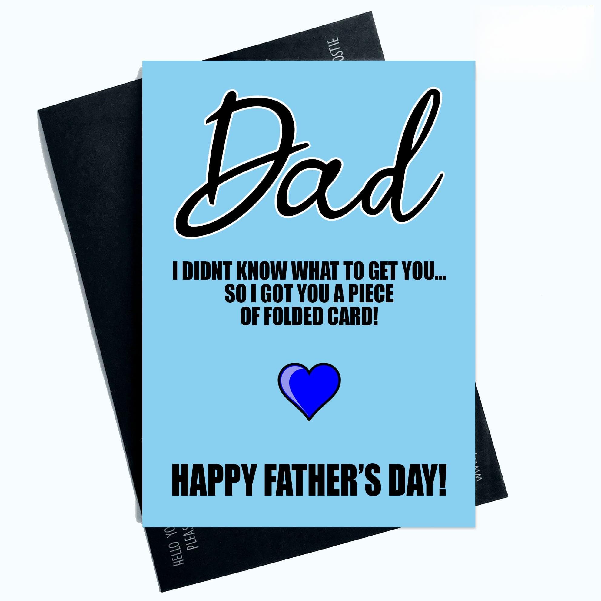 Peachy Antics Funny Father’s Day Card A5 Humorous Dad Card Joke Gift for Dad from Son Daughter Novelty Father’s Day Card for Him Unique Greeting Card Gift Idea SP302