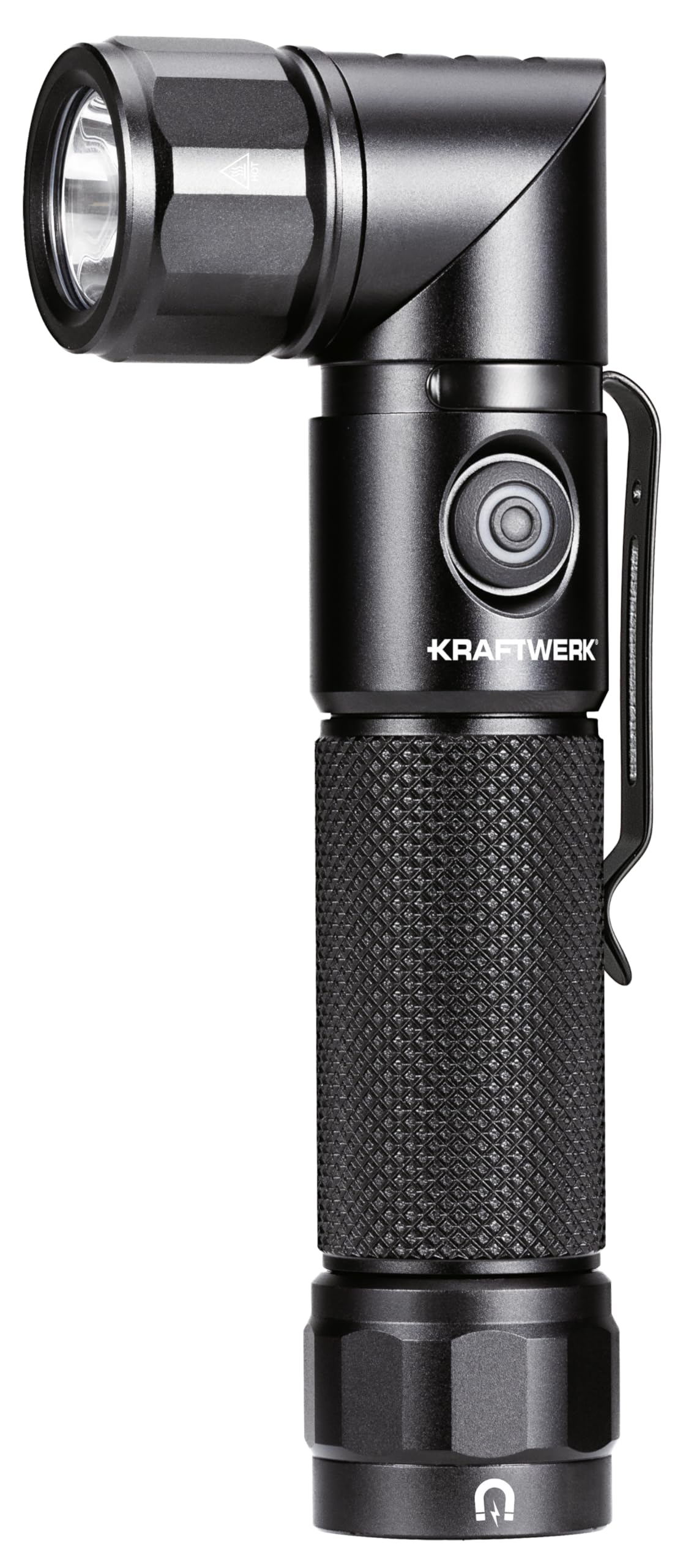 KRAFTWERK Taschenlampe LED Aufladbar | Werkstattlampe mit 90° schwenkbarem Kopf | Arbeitsleuchte magnetisch & wasserdicht IP65 | KRAFTWERK LED Arbeitsleuchte Art. Nr. 701.001.009