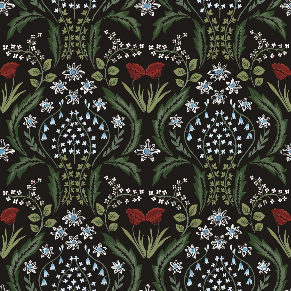 Papier peint amovible Tempaper English Garden Scandi Floral 52cm x 5m