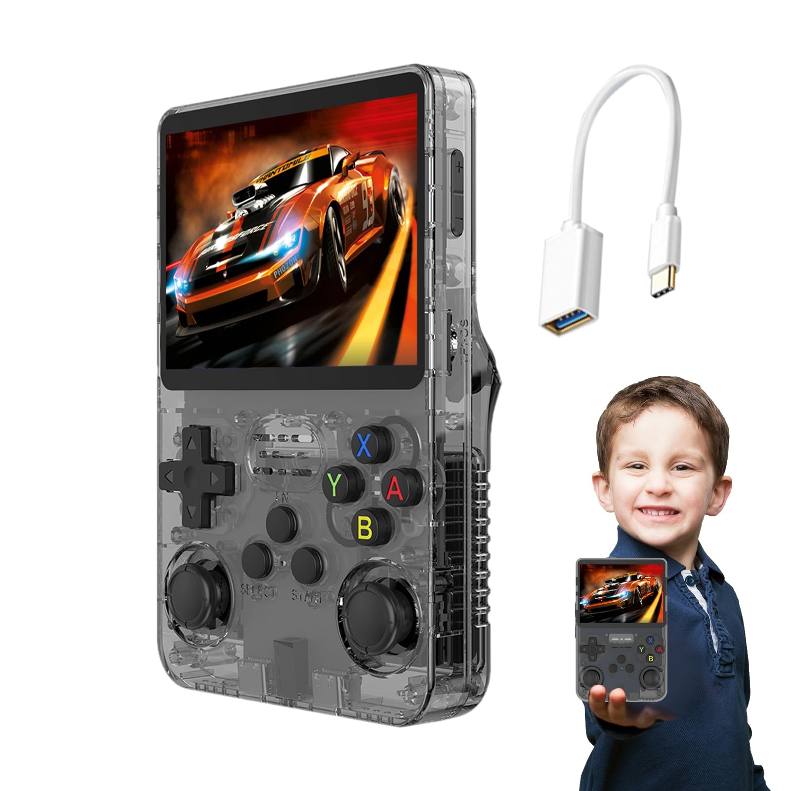 Console di Retro: Mini di Videogiochi Portatile Ricaricabile | Retro Classico Dispositivo di Intrattenimento Portatile, Design Compatto, Funzione Coda Lunga Colecc