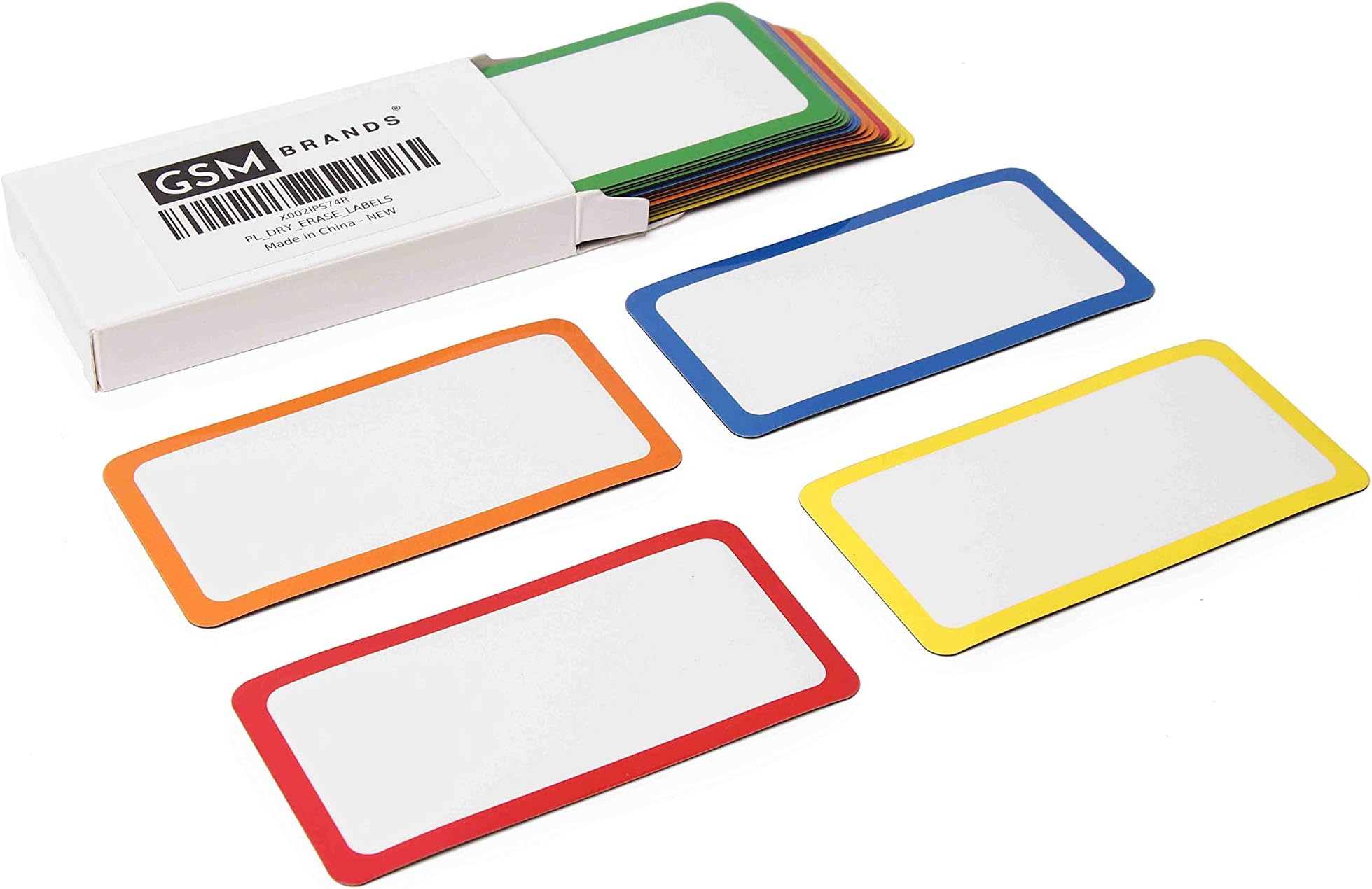 Dry Erase Magnetic Labels - Set of 25-4x2 Inches - Classroom Whiteboard Name Plate Tag Magnets