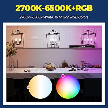 Lightinginside E12 Smart Light Bulbs 60W Equiv., Work with