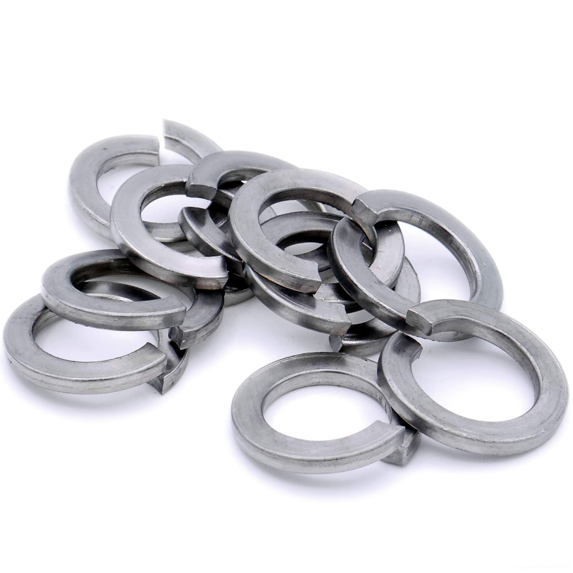 Singularity Supplies M3.5 (3.5Mm) Rectangular Spring Split Lock Washer - Stainless Steel (A2) (Pack Of 20)