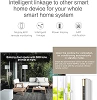 Vista 4 de Sensor de puerta WiFi: detectores inteligentes de puerta abierta/cerrada, sensor de ventana inalámbrico con alerta de notificación de aplicación
