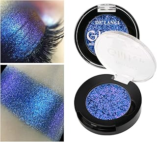 Afflano Sombra de ojos azul cromada, sombra d...