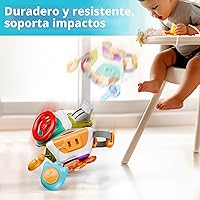 Vista 6 de iPlay, iLearn Cubo de Tablero Ocupado 10 en 1 para Bebé, Juguete Sensorial Montessori para Niños Pequeños de 1-3, Viaje en Asiento de Carro Infantil