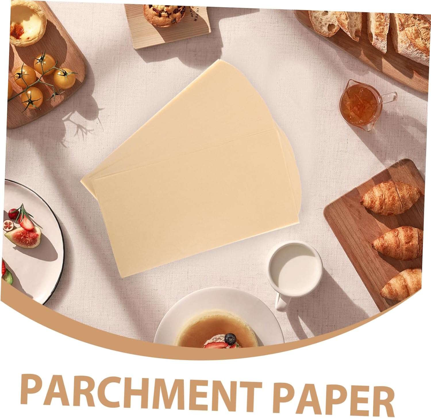 Alipis 300sheets Non-stick Baking Sheets Parchment Paper Unbleached Parchment Paper for Oven Cookie Display Thickened Baking Multi-function Bread