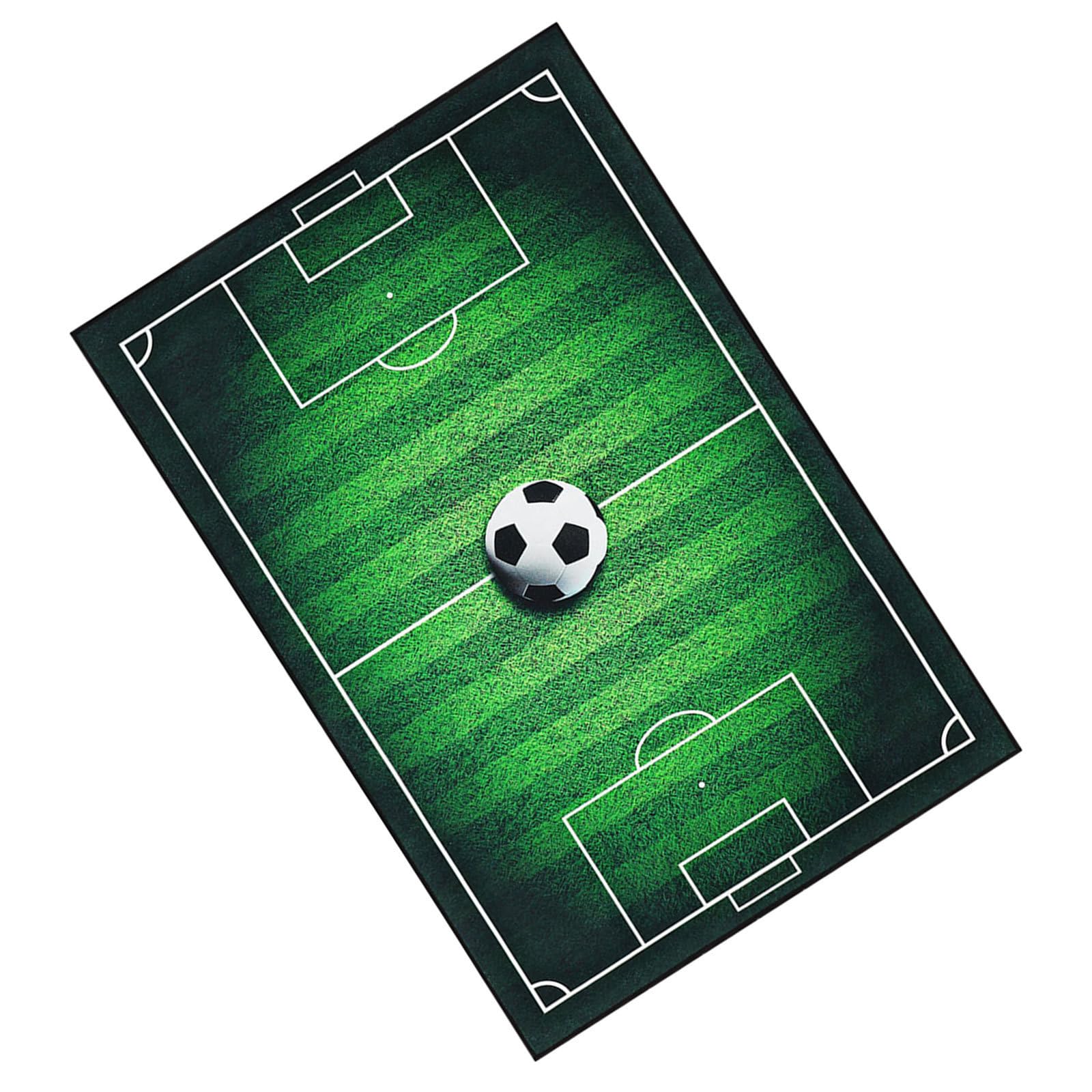 Alfombra fútbol antideslizante que evita resbalones en salas de juego y dormitorios