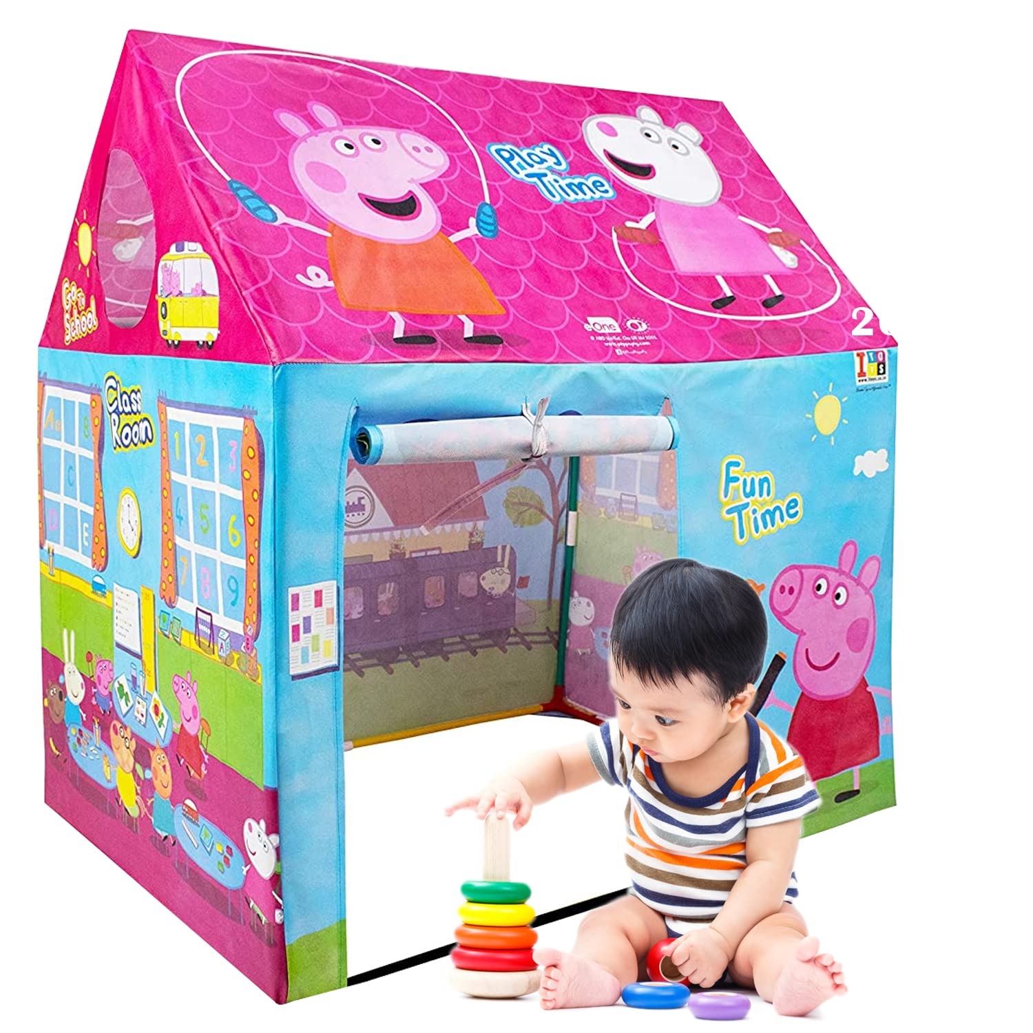 SARASI Peppa Pig Tent House Experience Oink-Tastic Adventures with Our Peppa Pig Theme Play Tent House - A Spacious, Water-Repellent Wonderland,Perfect for Boys and Girls in Vibrant Multicolor! (B09N6L9WWJ) Amazon Price History, Amazon Price Tracker