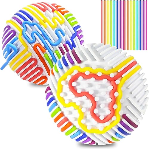 Miniatura 1 de 2 pelotas sensoriales para niños, tablero de actividades sensoriales con 16 cuerdas para estrés, ansiedad, TDAH y autismo, juguetes de terapia para