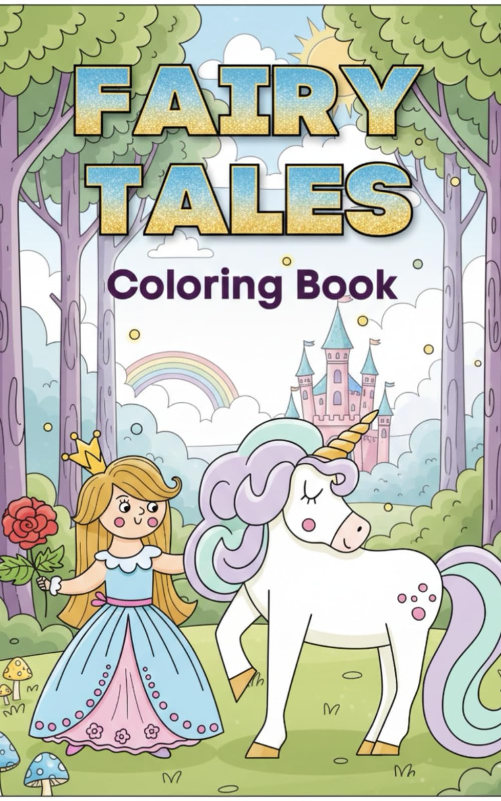 Fairy Tales Coloring Book: A Magical Journey Through Enchanted Forests and Fabled Kingdoms for Adults and Kids: Fairy Tales Coloring Book: A Magical ... and Fabled Kingdoms for Adults and Kids
