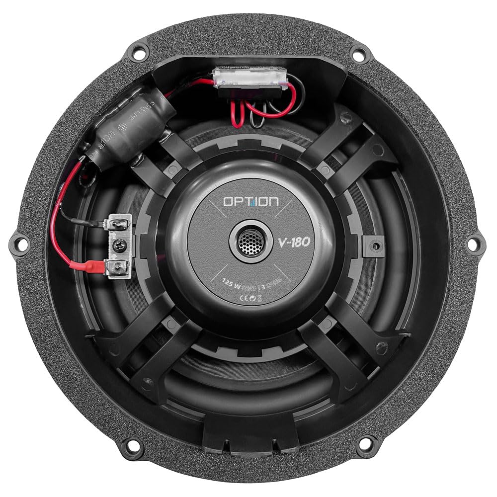 Option Kit de haut-parleurs compatibles avec VW Tiguan (2ème génération, année de construction 2016-2023) avec isolation et outils – 100 % Plug & Play Haut-parleur à compost de 18 cm