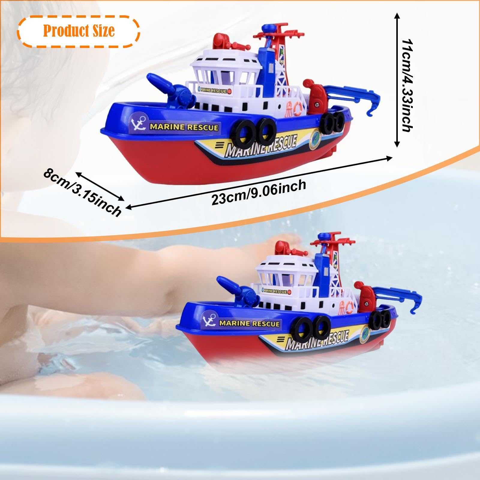 harayaa Bateau de Pompiers électrique, Jouet pour Enfants à Partir de 5 Ans, Petites Filles D'âge Préscolaire