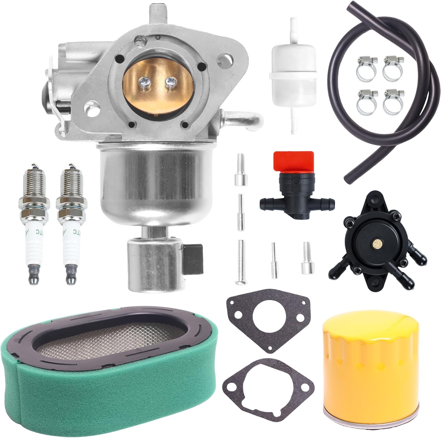 Carburetor for Kohler 7000 Series KT725 KT730 KT735 KT740 KT745 22HP 23HP 24HP 25HP 26HP Engines, Carb with Tune-Up Kit Replaces for Kohler Engines 16 853 19S