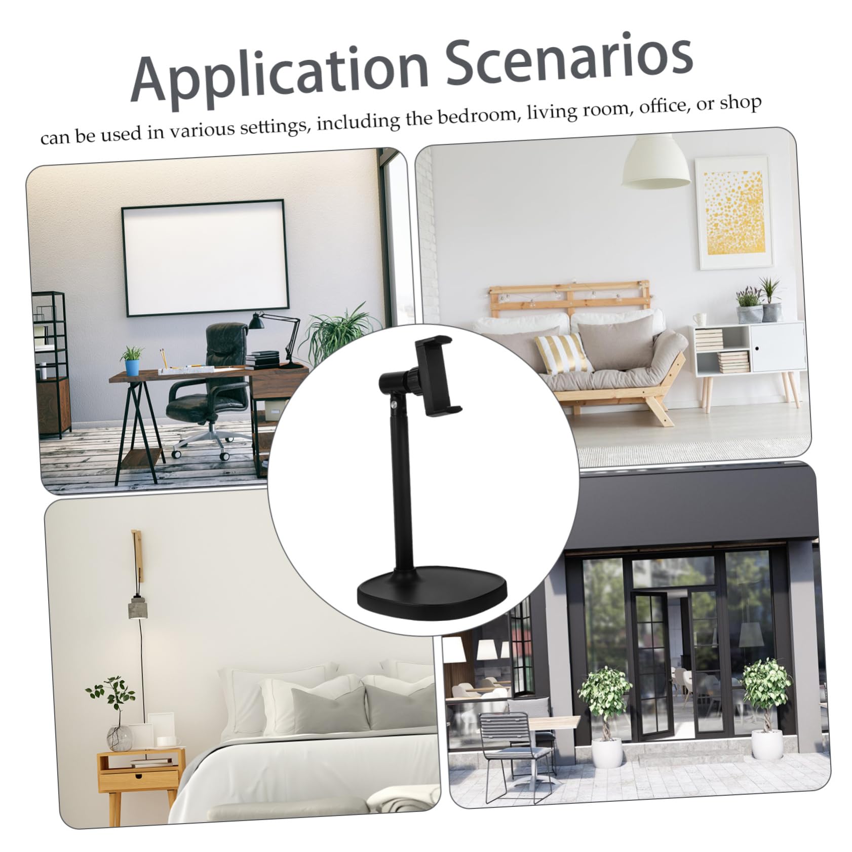 Soporte para Teléfono Ajustable de Escritorio Diseño Compacto Ángulo Regulables para Oficina y Hogar Resistente y Estable