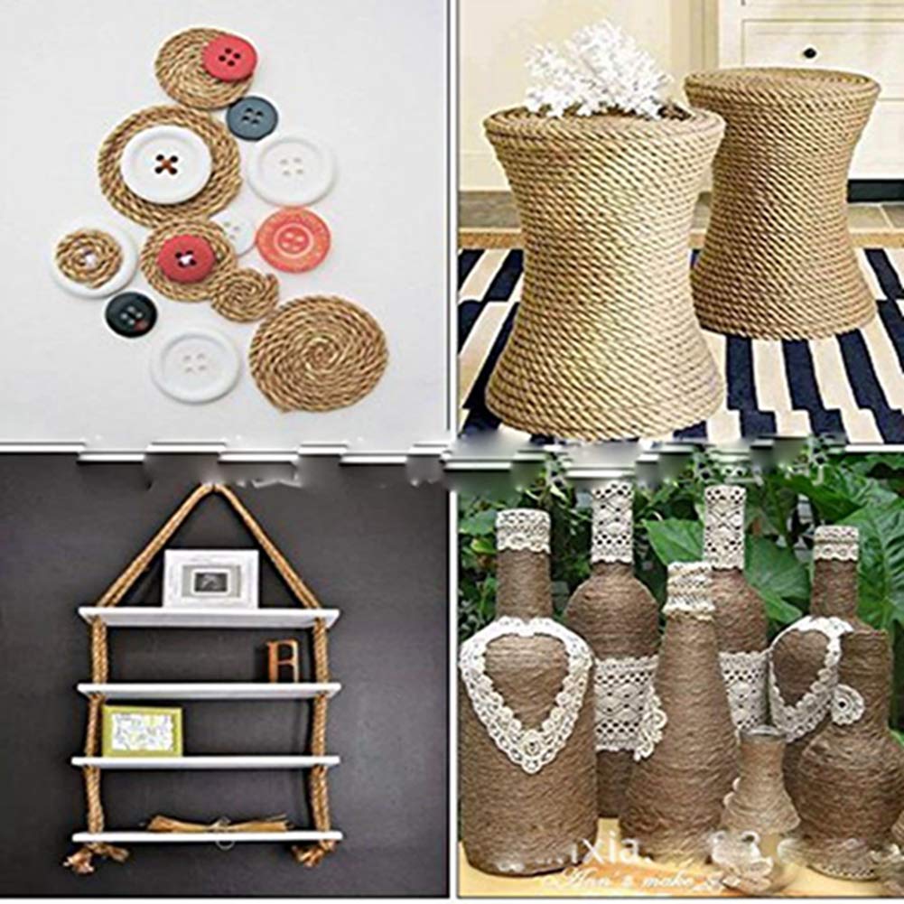 JuteSchnur 1200m 1mm Garten Kordel Natürliche Jute Bastelschnu Dekokordel Schnur