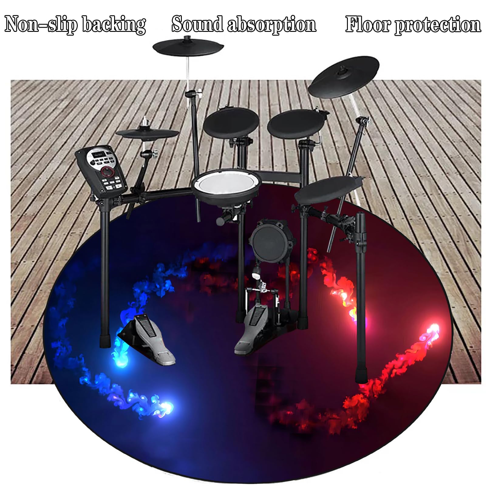 160 cm Dywaniki akustyczne Bateria Elektroniczna Okrągły Dywan Bateria Bęben Dywan Dźwiękoszczelny Prostokątne Dywaniki do Pump Box Maty Antypoślizgowe