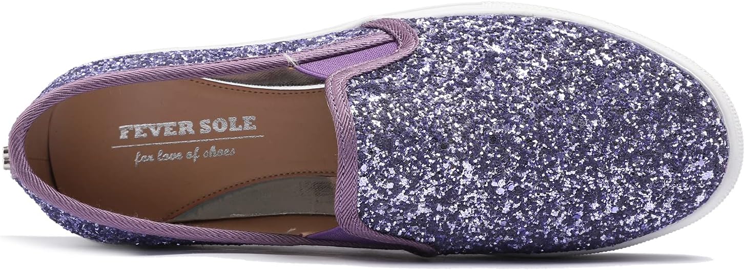 FEVERSOLE Women's Fashion Slip On Sneaker Casual Platform Loafers - Image 2