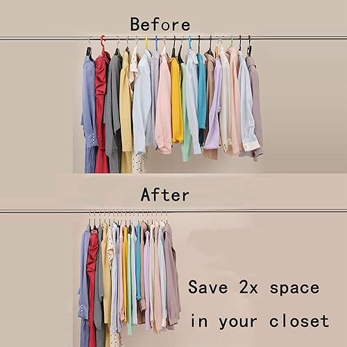 Miniatura 5 de Paquete de 40 perchas de metal con revestimiento de PVC de alta calidad, resistentes, antideslizantes, delgadas, perchas para camisetas de traje,