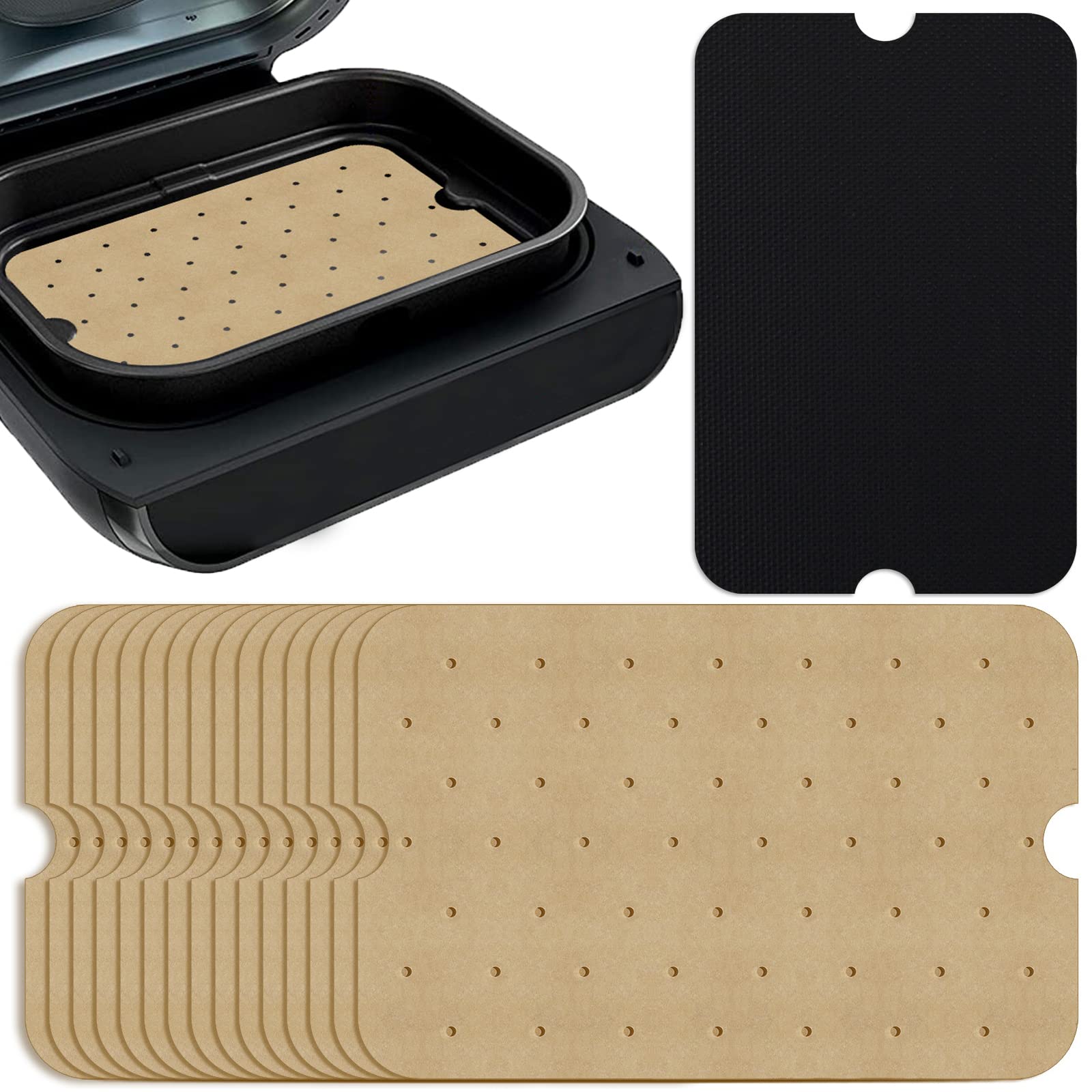 WMKGG Disposable Air Fryer Parchment Paper, 200 PCS Air Fryer Liners
