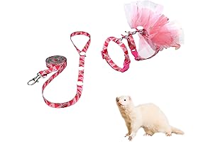 Tutu-clad Ferret Adventure Vest: A Delight for Your Little Explorer