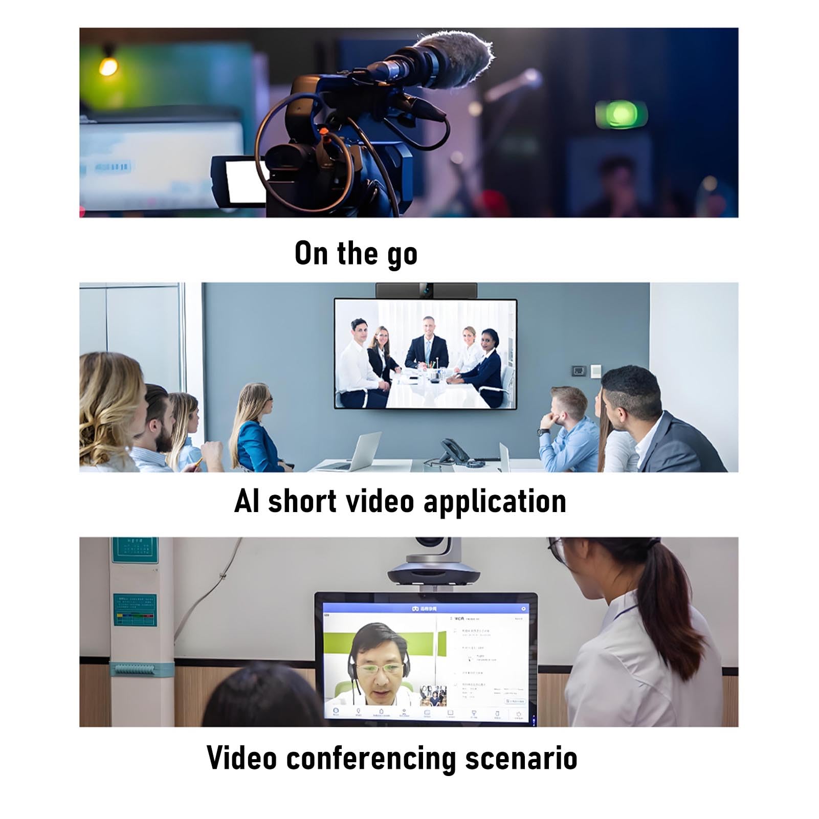 Jiawu Altoparlante USB, Altoparlante della Conferenza Portatile, Pickup Vocale Migliorato a 360 °, Riduzione del Rumore, qualità del Suono Eccezionale, Altoparlante per PC Desktop