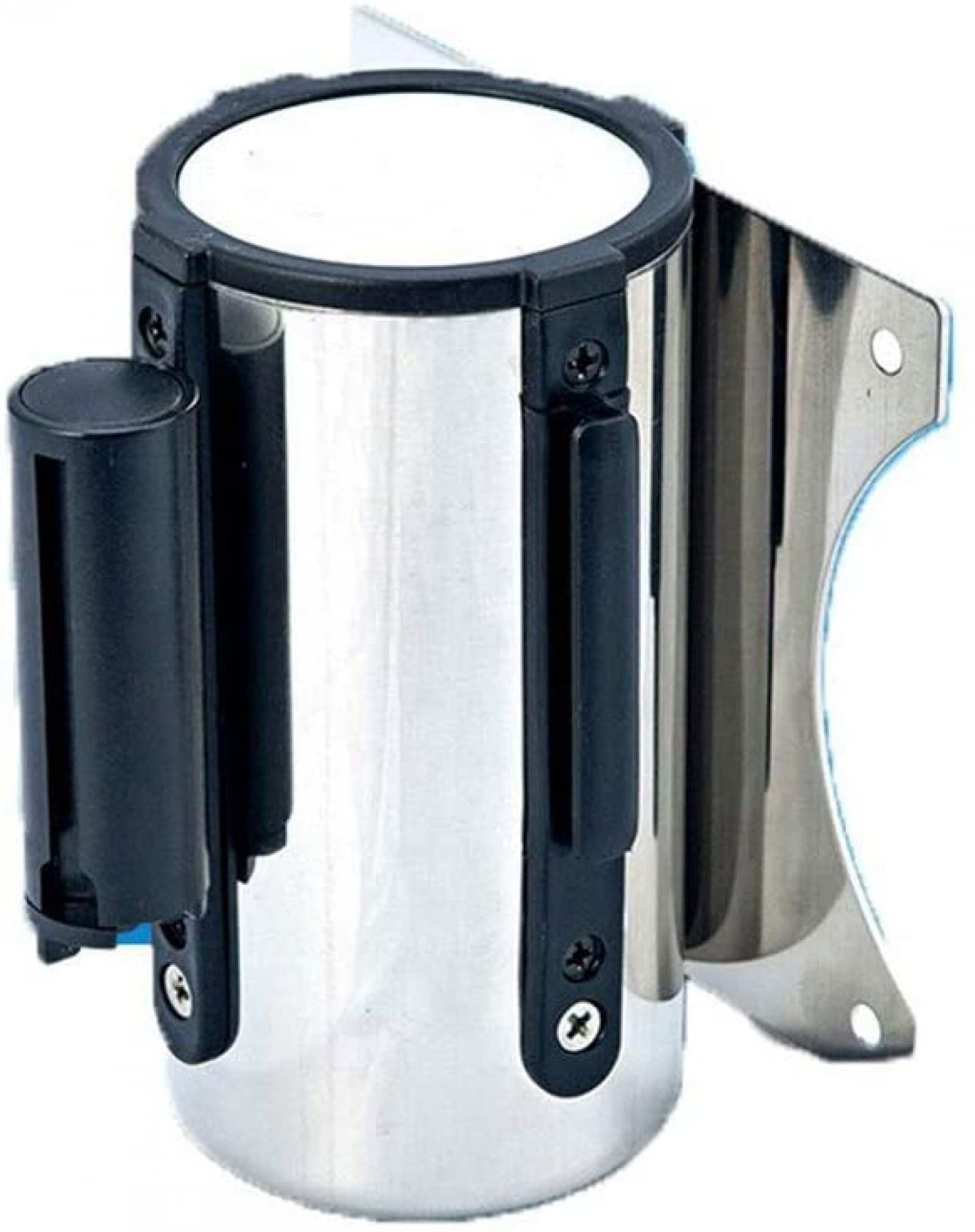 MoreiH Retractable Belt Barrier, Wall-Mounted Stainless Steel Telesbelt, Crowd Control Barriers, Safety Queue Belt, Retractable Wall Barrier/1Pcs/9.8Ft/3M