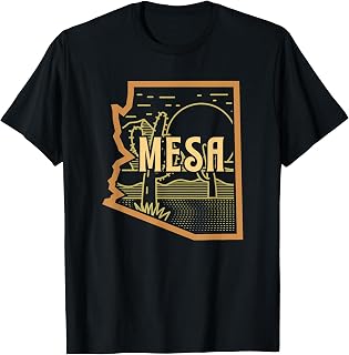 Mesa Arizona (AZ) Prairie Landscape Graphic T-Shirt