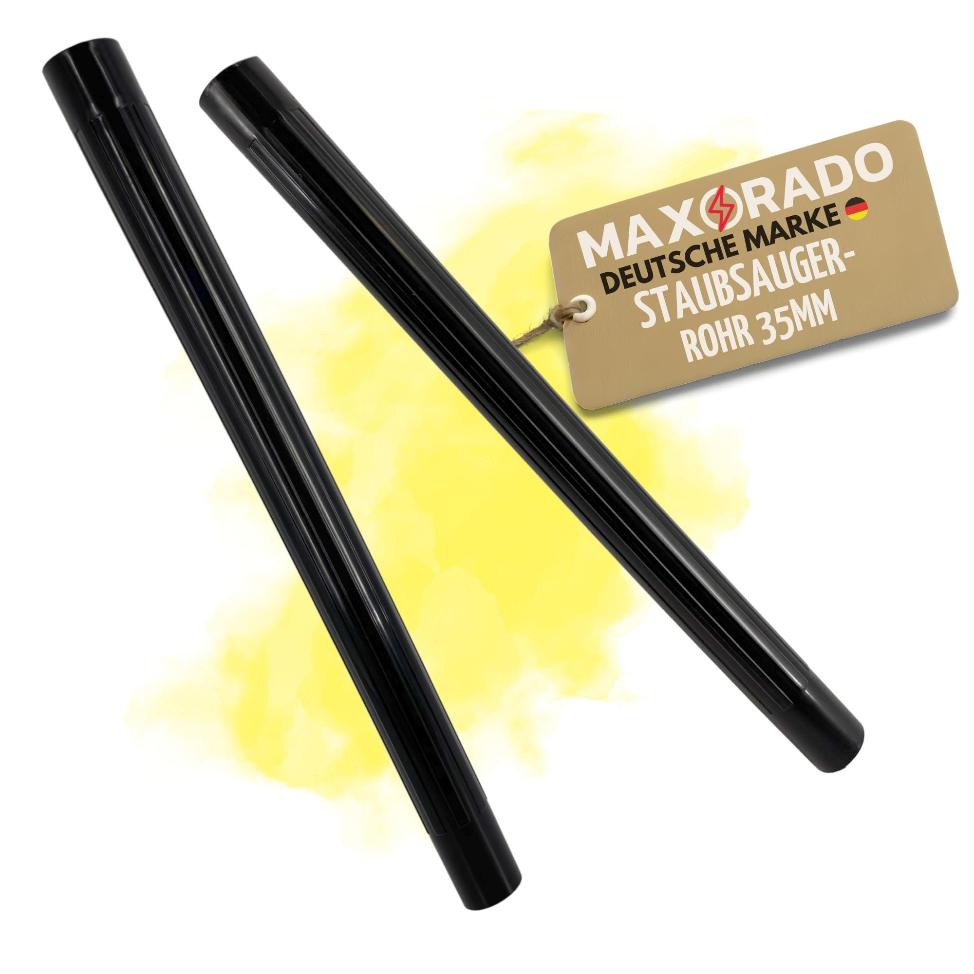Staubsaugerrohr Nassauger 35mm 2x 50cm Rohr NW 35 passend für Kärcher A K WD2 WD3 WD4 WD5 WD6 Verlängerungsrohr Saugrohr Verlängerung Kunststoff DN35