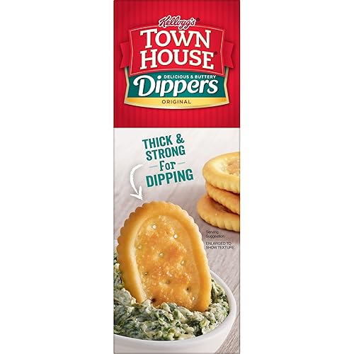 Miniatura 8 de Town House Dippers - Galletas horneadas, aperitivos de fiesta, deliciosos y mantecosos, original, caja de 13 onzas (1 caja)