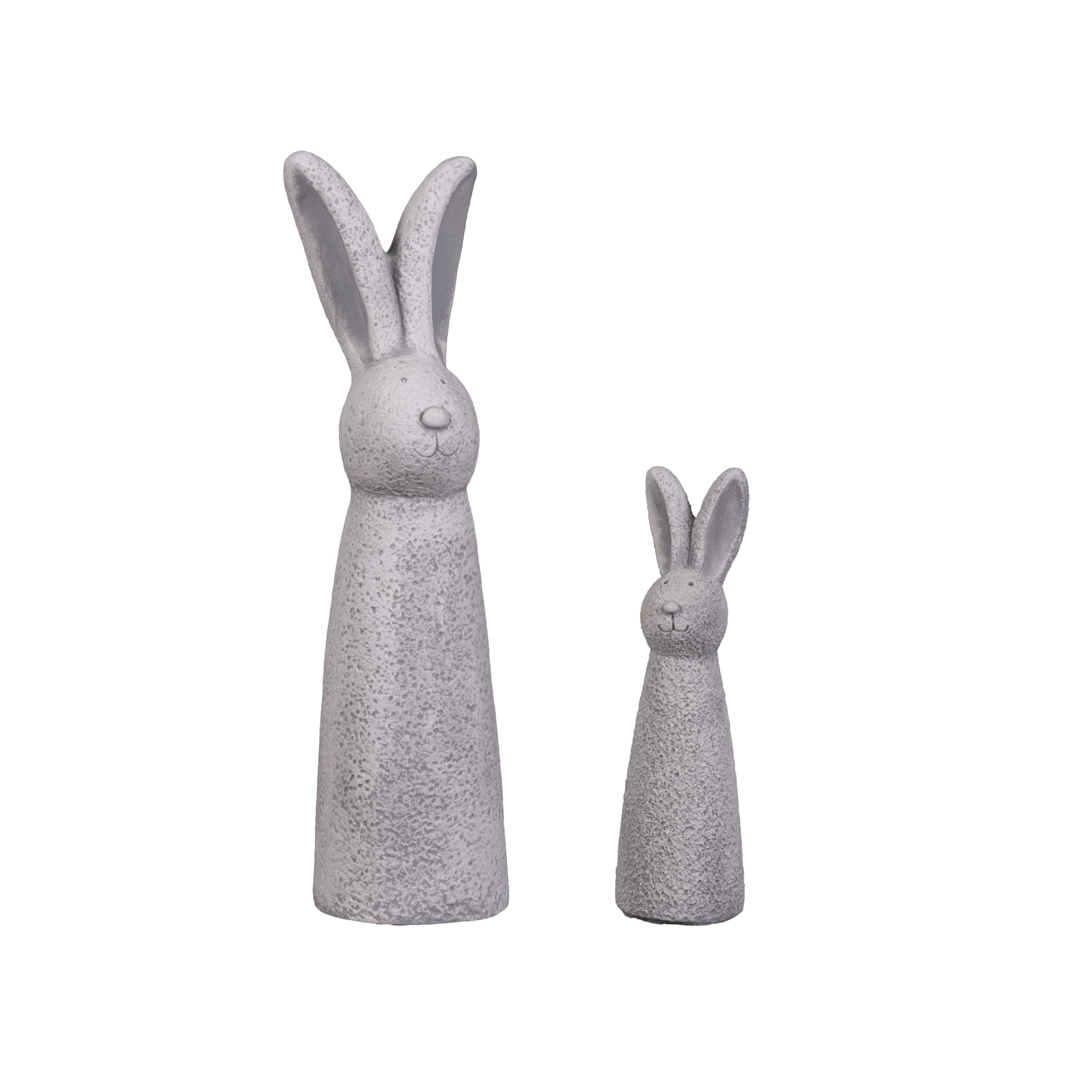 gartendekoparadies.de Hasen Figuren, Steinfiguren, Ostern, Dekorative Skulpturen, frostbeständig für Außenbereich (Hasen-Set)