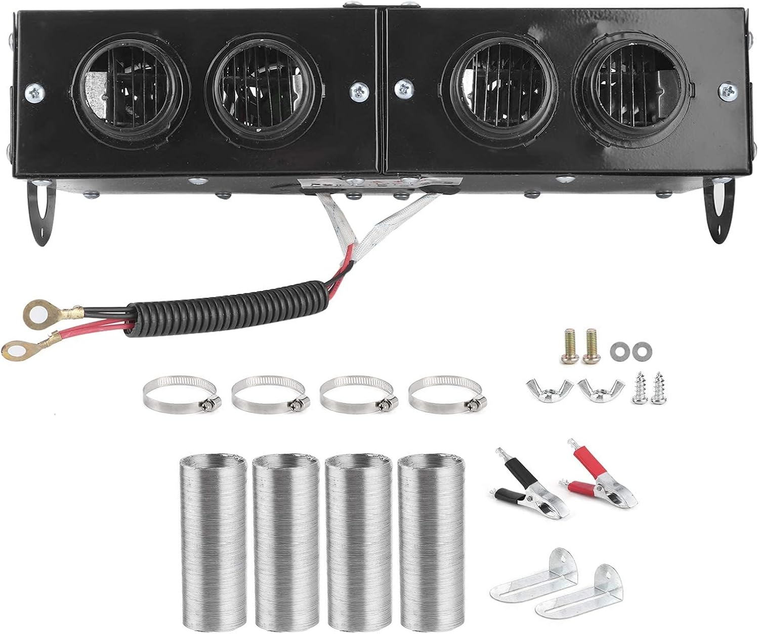 Car Heater That Plugs Into Cigarette Lighter, Car Heater Defogger Auto 4 Hole Heating Fan 12V Defroster Defogger 800W