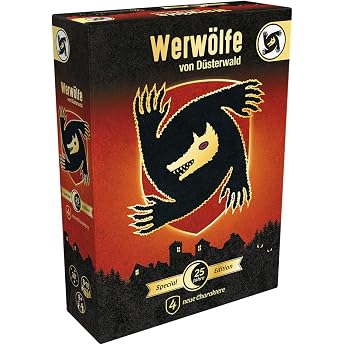 Asmodee, Werw&ouml;lfe von D&uuml;sterwald: 25 Years Special Edition, German | Party game, deduction game with mystery theme for 8-18 p