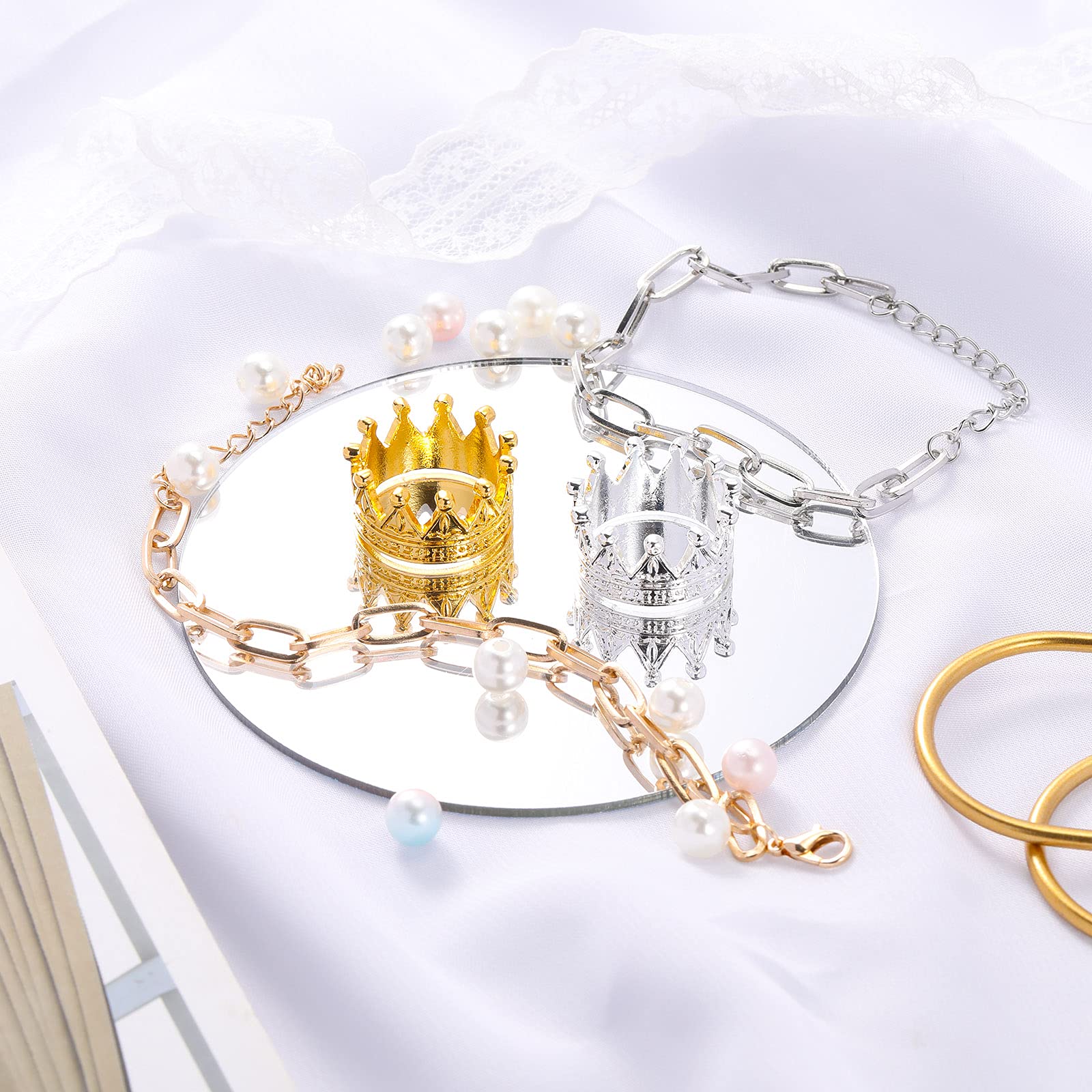 Pieces Lizard Crown Necklace Set Bearded Dragon Crown Chain