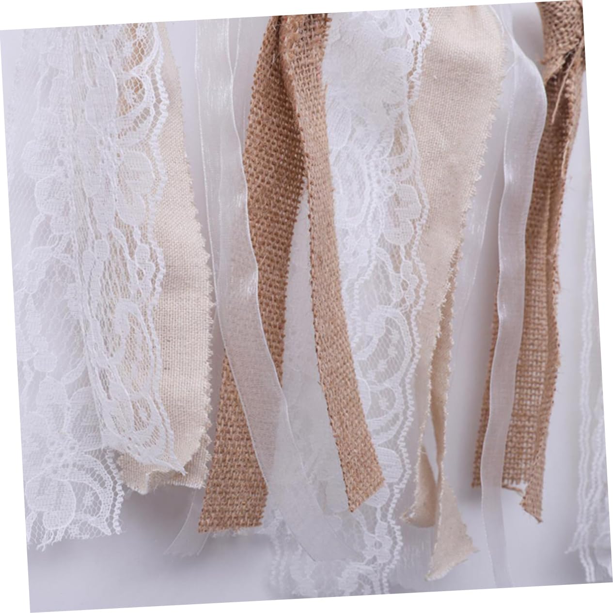 Ciieeo Lot De 3 Guirlandes De Fanions En Tissu Pour Mariage Anniversaire Décoration Rustique Et Chic