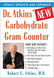 Dr. Atkins' New Carbohydrate Gram Counter: Essential Low-Carb Diet Tracker & Reference Guide