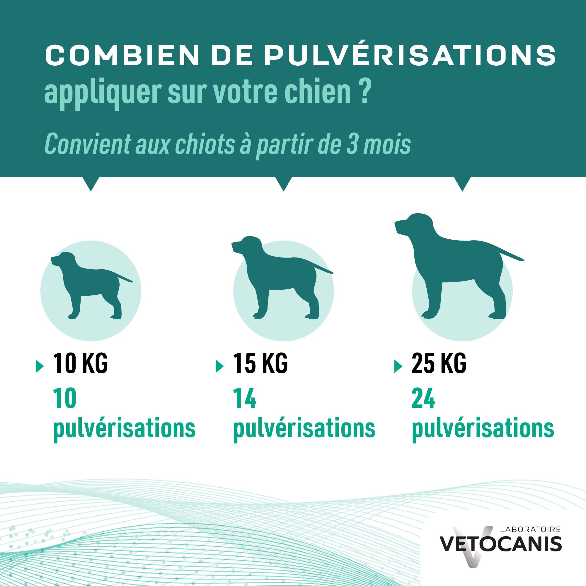 VETOCANIS, Spray Anti-puces et Anti-Tiques et Anti-Moustiques pour Chien, Spray Antiparasitaire 500ML, Répulsif Efficace 12 JOURS