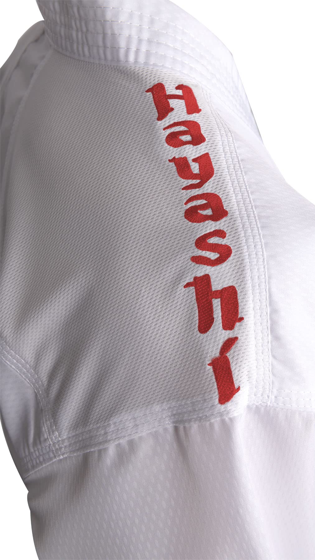 Hayashi Karate-Gi Premium Kumite – Ultraleichter Karateanzug Damen & Herren – WKF Approved Kumite Gi – Funktionale 100% Polyester-Faser – Weißer Karategi für Wettkampf & Training