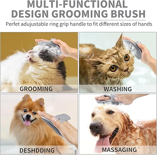 Miniatura 5 de Limpiador profesional 7 en 1 de patas de perro para perros y gatos, incluye 1 lavadora de patas portátil, 1 cepillo de baño, 2 cepillos de dientes