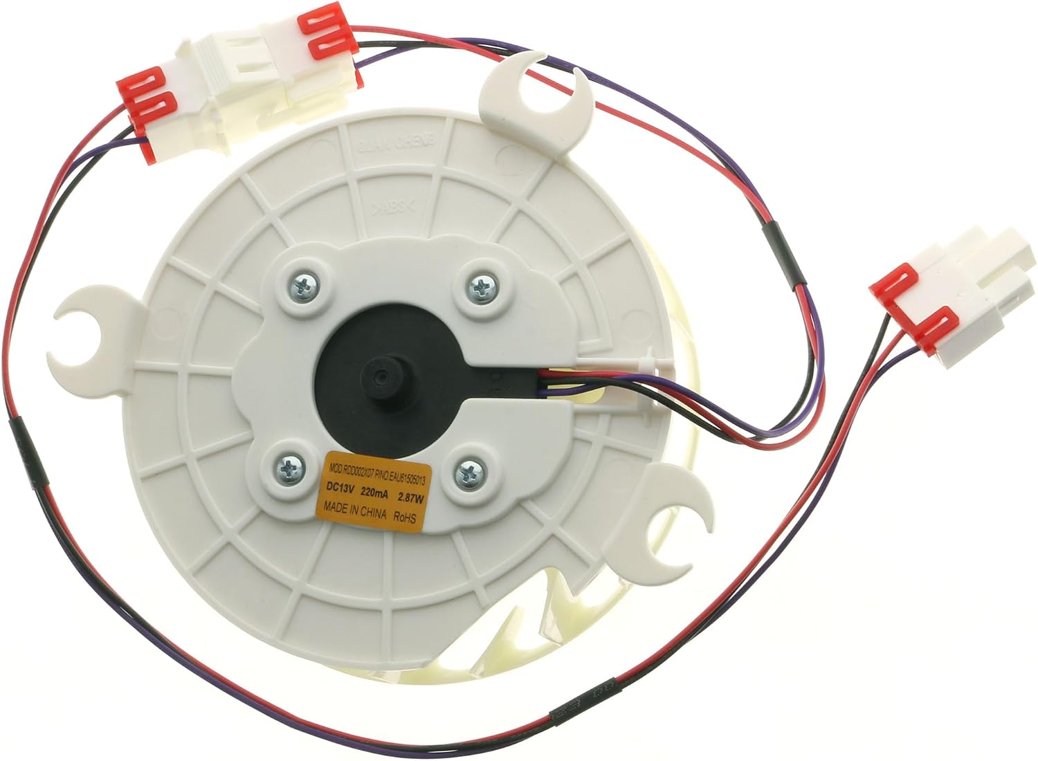Refrigerator Evaporator Fan Motor Replacement for LG, EAU64824401 Replaces EAU61505013 EAU36179308 EAU61505001, DC 13V 3-Pin