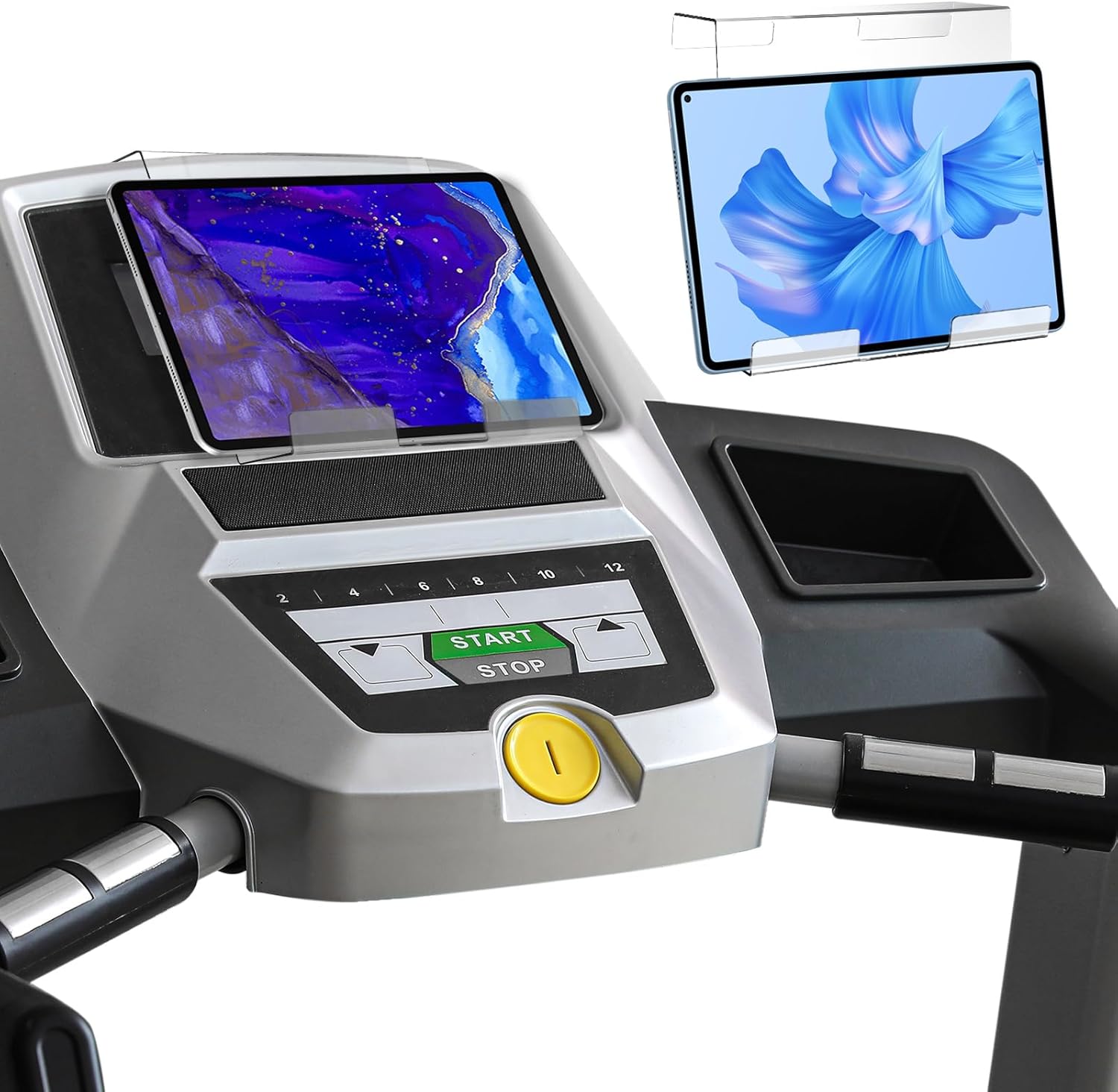 Saysurey Clear Acrylic Treadmill Book Holder Reading Rack