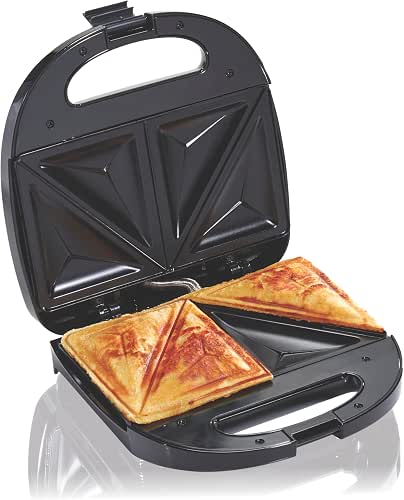 Hamilton Beach Electric Sealed Sandwich Maker Grill with PFAS-Free Nonstick