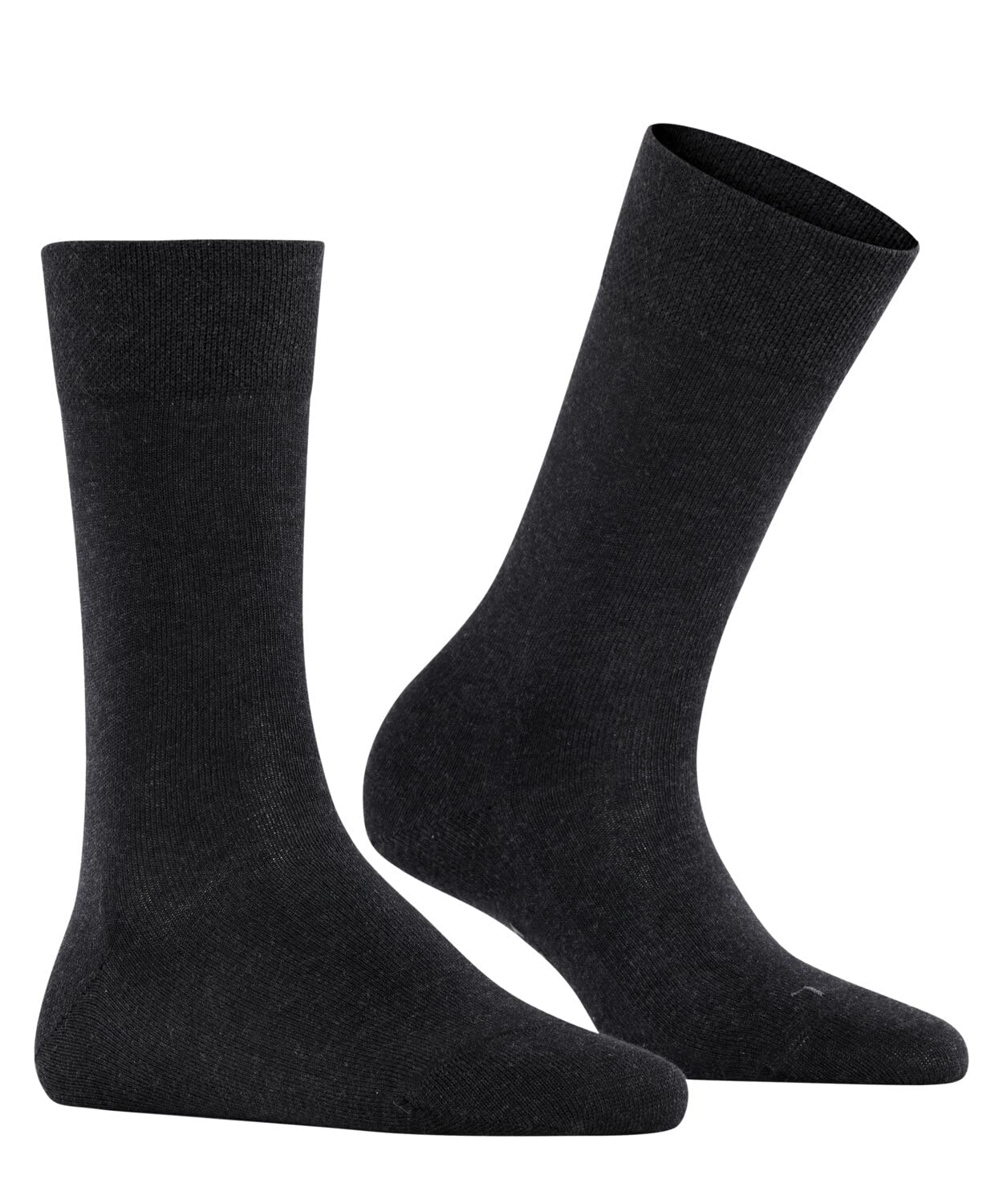 FALKE Sensitive London W SO coton non-comprimantes 1 paire, Chaussettes Femme, Gris (Anthracite Melange 3080) nouveau - écologique, 39-42